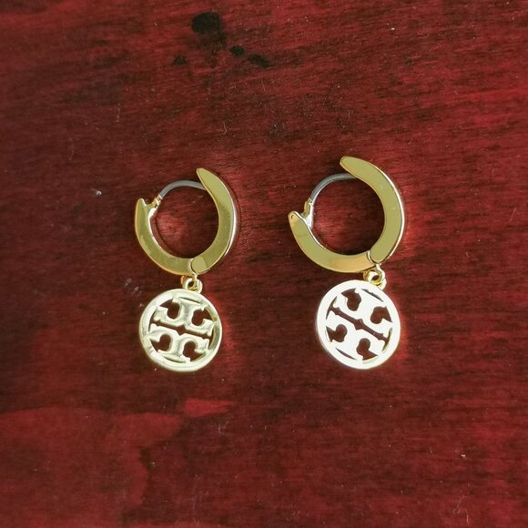 Tory Burch Miller Huggie Hoop Earring - Gold - Picture 1 of 3